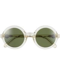Moncler - 50mm Round Sunglasses - Lyst