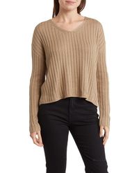 Love By Design - Samantha V-Neck Knit Sweater - Lyst
