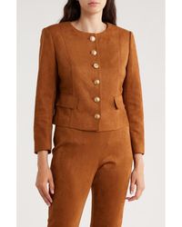 Gemma  Jane - Faux Suede Jacket - Lyst