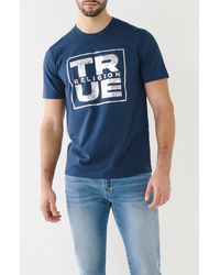 True Religion - Shattered Tr Cotton Crew Graphic T-shirt - Lyst