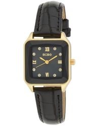 BCBGMAXAZRIA - Prism Faux Leather Strap Watch, 27Mm - Lyst