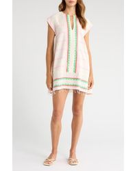 lemlem - Elina Stripe Cotton Caftan - Lyst