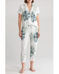 Ted Baker - Print Short Sleeve Crop Jersey Pajamas - Lyst