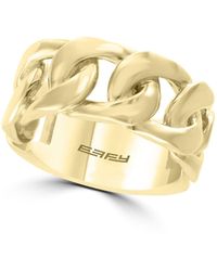 Effy - 14k Yellow Gold Plated Sterling Silver Chain Band Ring - Lyst