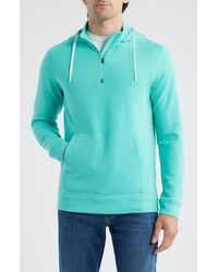 Swannies - Jonathan Hooded Quarter Zip Performance Pullover - Lyst