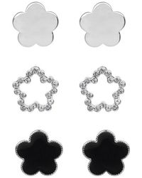 Jardin - Set Of 3 Clover Stud Earrings - Lyst