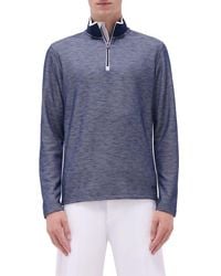 Bugatchi - Quarter Zip Performance Pullover - Lyst
