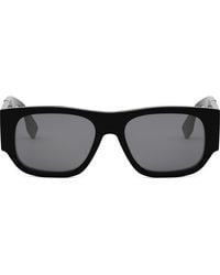 Fendi - Diagonal 54Mm Rectangular Sunglasses - Lyst