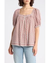 Max Studio - Puff Sleeve Top - Lyst