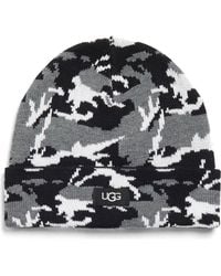 UGG - Camo Cuff Knit Beanie - Lyst