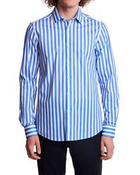 Paisley & Gray - Samuel Stripe Stretch Cotton Dress Shirt - Lyst