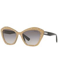 Miu Miu 59mm Oversized Sunglasses In 