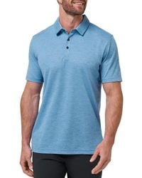 Travis Mathew - Base Jump Stripe Cotton Blend Polo - Lyst