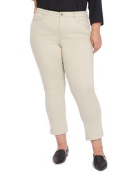 NYDJ Cotton Sheri Rivet Slits Slim Jean 