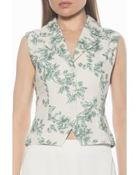 Alexia Admor - Luisa Cotton & Linen Vest - Lyst