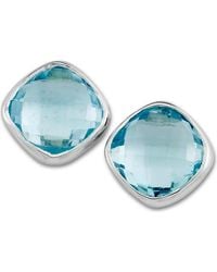 Samuel B. - Sterling Topaz Stud Earrings - Lyst