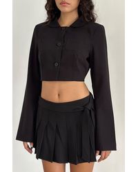 Motel - Zaviya Crop Jacket - Lyst