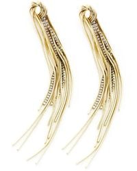 Panacea - Knot Snake Chain Tassel Drop Earrings - Lyst