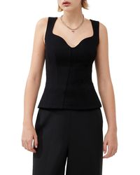 French Connection - Whisper Sweetheart Neck Tank - Lyst