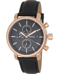Fossil - Rhett Leather Strap Watch, 43Mm - Lyst