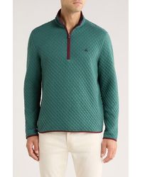 Brooks Brothers - Quilted Fleece Quarter Zip Pullover - Lyst