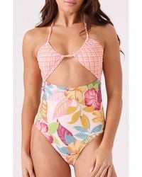 Roxy - Hot Tropics Peek-A-Boo One-Piece Swimsuit - Lyst