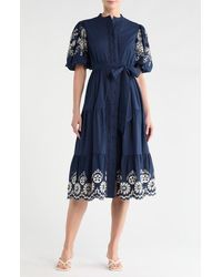 Love By Design - Long Beach Embroidered Shirtdress - Lyst