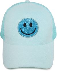 David & Young - Glitter Smiley Patch Baseball Cap - Lyst