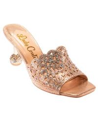 Lady Couture - Rhinestone Laser Cut Sandal - Lyst