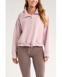 Zella - Kickback Ottoman Half Zip Pullover - Lyst