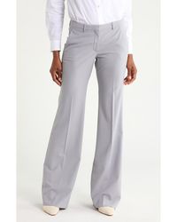 Theory - Demitria 2 Wool Blend Flare Leg Pants - Lyst