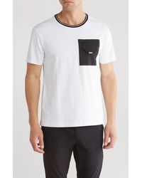 DKNY - Daley Woven Pocket T-shirt - Lyst
