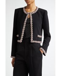 Cinq À Sept - Penelope Crystal Embellished Jacket - Lyst