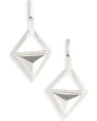 Karine Sultan - Angular Statement Earrings - Lyst