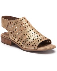 natalee perforated peep toe sandal