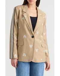 NVLT - Embroidered Pinstripe Blazer - Lyst