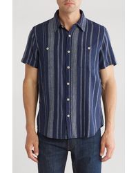 Lucky Brand - Mason Plaid Linen Short Sleeve Shirt - Lyst