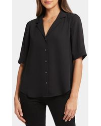 NYDJ - Gabrielle Floral Print Camp Shirt - Lyst