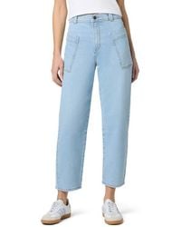 Joe's Jeans - Patch Pocket High Waist Ankle Barrel Leg Jeans - Lyst