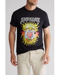 Merch Traffic - Sublime Brain Sun Cotton Graphic T-shirt - Lyst