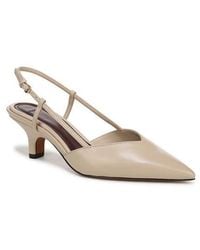 Vince - Levvy Slingback Pointed Toe Kitten Heel Pump - Lyst