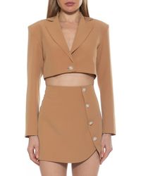 Alexia Admor - Jane Cropped Long Sleeve Jacket - Lyst