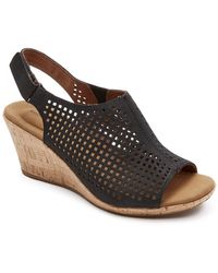 Rockport - Briah Perforated Wedge Sandal - Wide Width Available - Lyst