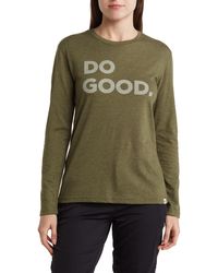 COTOPAXI - Do Good Organic Cotton Blend Long Sleeve T-shirt - Lyst