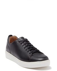 donald pliner alan leather sneaker