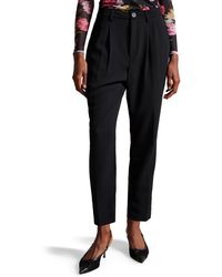 Ted Baker - Pleat Front Tapered Pants - Lyst