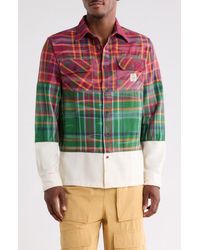 BBCICECREAM - Plaid Cotton Button-Up Shirt - Lyst