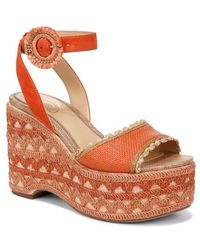 Sam Edelman - Amber Espadrille Platform Ankle Strap Sandal - Lyst
