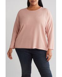 Eileen Fisher - Boxy Long Sleeve Top - Lyst