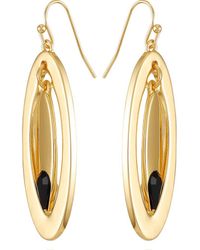 Vince Camuto - Oval Drop Earrings - Lyst